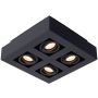 Lucide XIRAX 09119/21/30 Spot en saillie 4x5w/gu10 2200k 320lm ip20