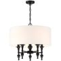 Cosmolight AUSTIN P05203BK-WH Kroonluchter 5x40W/E14 IP20