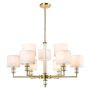 Cosmolight SUTTON P09685BR-WH Plafondlamp 9x40W/E14 ip20