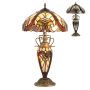 Prezent TIFFANY XX. 1702 Lampe de table 2x60W/E27|1x7W/E14 IP20