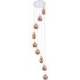 AZzardo AMBER MILANO 9 AZ3134 Suspension lumineuse 9x40W/G9 IP20