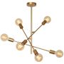 Lucide LESTER 21119/06/02 Lampe de plafond 6x40w/e27 ip20