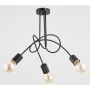 Alfa TANGO BLACK 23173 Plafondlamp 3x60W/E27