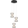Italux Tica PND-83949-3-BK Hanglamp 1x22W/LED 3000K 950lm IP20