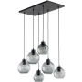 TK Lighting CUBUS GRAPHITE 2833 Hanglamp 6x60W/E27