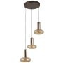 Italux Carote PND-24011-3-COPP Suspension lumineuse 3x16W/LED 3000K 1002lm IP20
