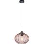 Italux Pansol PND-2940-1S-BK-CF Hanglamp 1x40W/E27 IP20