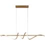 Italux Bastelo PND-24154-GD Hanglamp 1x40W/LED 3000K/4000K/6000K 3400lm IP20