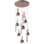 Italux Camino PND-24038-12A-COPP Suspension lumineuse 12x60W/LED 3000K 2469lm IP20