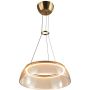Italux Torpe PND-24030-1-GD Suspension lumineuse 1x19W/LED 3000K 1097lm IP20