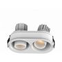 Zambelis RECESSED SPOT LED S175 Spot encastré 2x10W/led 3000K 1440lm IP44