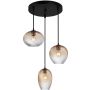 Italux Alias PND-3672-3A-BRO-AMB Hanglamp 3x40W/E27 IP20