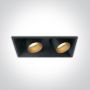 One Light The Recessed Cylinders 51211C/B/W Inbouwspot 2x11W/LED 3000K 820lm IP20