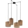 TK Lighting JUTA 6585 Lampe de plafond 4x15W/E27