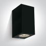 One Light Outdoor Cube 67142K/B Wandlamp 2x6W/GU10 IP65