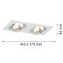 Argon OLIMP 785 Inbouwspot 2x6W/G9 IP20
