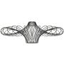Endon CURL 79622 Lampenkap 1x40W/E27 IP20