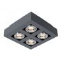 Italux CASEMIRO IT8002S4-BK/AL Spot en saillie 4x50W/GU10
