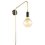 Italux MALENE MBM3386/1 BK+GD Applique murale 1x40W/E27