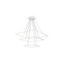 Milagro NIX WHITE ML515 Hanglamp 3x117W/LED 8190LM
