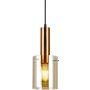 Italux SARDO PND-5581-1-BRO+AMB Hanglamp 1x40W/E27 IP20