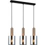 Italux SARDO PND-5581-3-BRO+SG Suspension lumineuse 3x40W/E27 IP20