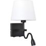 Italux NORTE WL-1122-2-BL-BM-RO-WH Applique murale 2x60W, 3W/E27, LED 3000K 350LM IP20