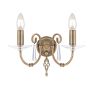 Elstead Lighting AEGEAN AG2-AGED-BRASS Wandlamp 2x60W/E14