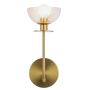 Elstead Lighting Sylvia ALM-SYLVIA-1WB-BG-CL Applique murale 1x40W/E14 IP20