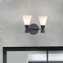 Elstead Lighting Bowtie BOWTIE-2-MB kinkiet 2x3W/G9 3000K ip44
