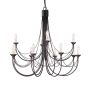 Elstead Lighting CARISBROOKE CB12-BLACK Lustre 12x60W/E14