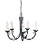 Elstead Lighting CHARTWELL CH5-BLACK Kroonluchter 5x60W/E14