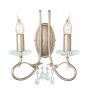 Elstead Lighting CHRISTINA CRT2-SILVER-GOLD Wandlamp 2x60W/E14