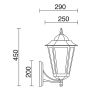 Novolux ELITE 6 096G-G05X1A-01 Wandlamp 1x42W/E27 IP43