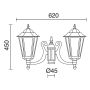 Novolux ELITE 6 096S-G05X1A-01 Luminaire pour lampadaire 2x70W/E27 IP43
