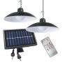 Eko Light SATURN EKO9151 Lampe solaire 2x12W/LED 4000K 150lm IP44