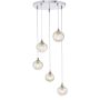 Dar Lighting Federico FED0550-08 Suspension lumineuse 5x25w/g9 ip20
