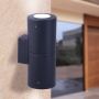 Fumagalli Franca FMG-FRANCA90-2LT-BLK Wandlamp 2x6W/GU10 4000K-2700K 732lm IP55