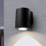 Fumagalli Franca FMG-FRANCA90-BLK Wandlamp 1x6W/GU10 4000K-2700K 366lm IP55
