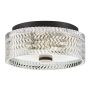 Hinkley Lighting Elle HK-ELLE-F-S-BK Plafondlamp 2x60W/E27 IP20