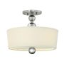 Hinkley Lighting ZELDA HK-ZELDA-SF-PN Plafondlamp 3x60W/E27