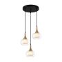 Italux KONILA PND-99709-3A-BRO-CL Hanglamp 3x10W/G9 IP20