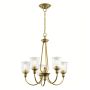 Elstead Lighting WAVERLY KL-WAVERLY5-NBR Kroonluchter 3x60W/E27