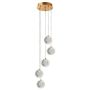 Light Prestige Brillant LP-3303/5P GD Suspension lumineuse 5x28W/LED 3000K|4000K|6000K 2220lm IP20