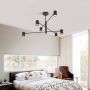 Light Prestige Snow LP-731/6P BK Plafondlamp 6x50W/GU10 IP20