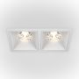 Maytoni ALFA LED DL043-02-15W4K-D-SQ-W Spot encastré 2x30W/LED 4000K 2500LM IP20