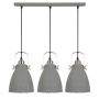 Italux FRANKLIN MD-HN8026S-3-GR+S.NICK Suspension lumineuse 3x60W/E27