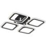 Zuma Line STELLAR MS232040R-BK Plafondlamp 4x30W/LED 3000-6000k 2600lm