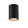 Light Prestige Manacor LP-232/1D - 90 BK/GD Opbouwspot 1x50W/GU10 IP20