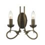 Elstead Lighting OLIVIA OV2-BLK-GOLD Applique murale 2x60W/E14